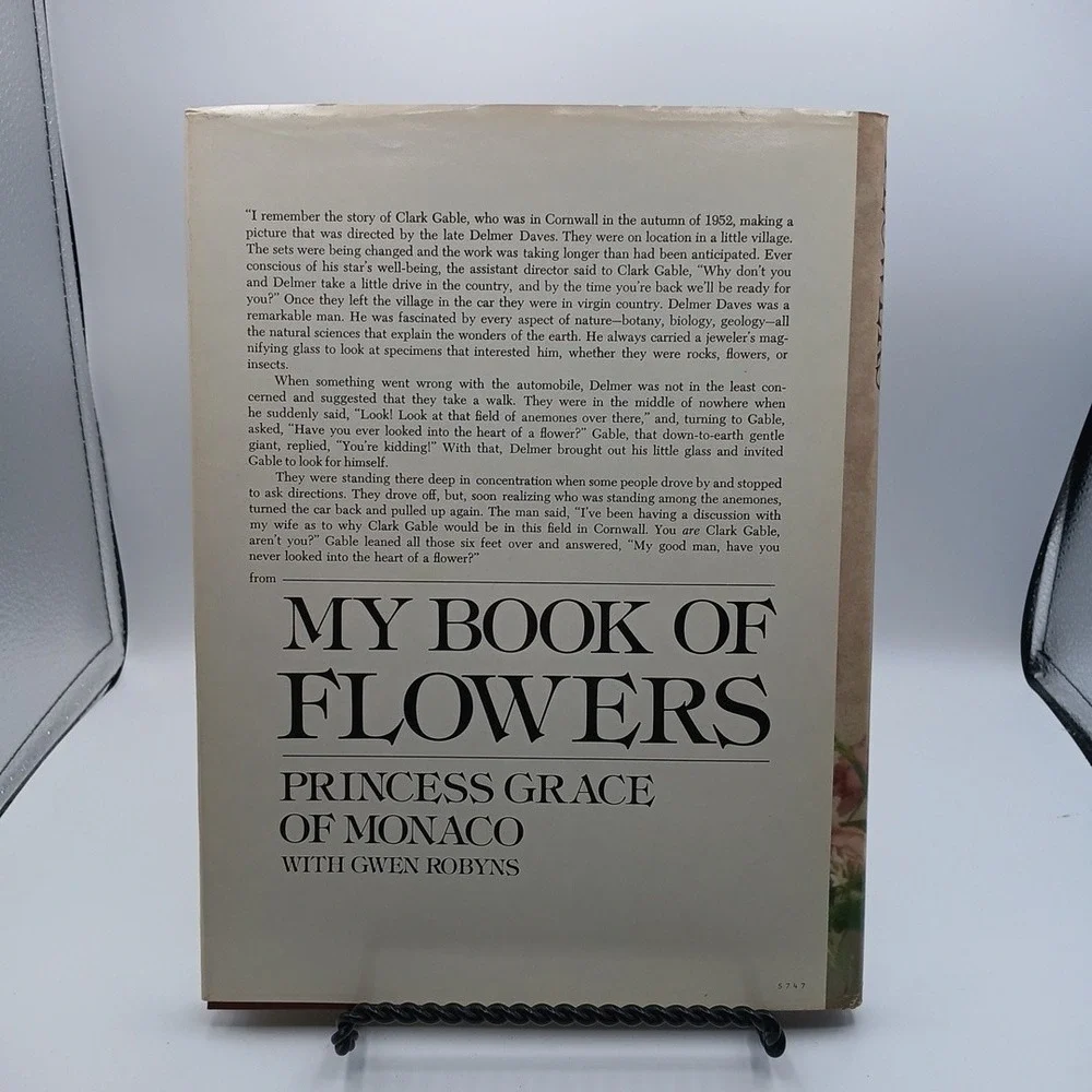 My Book of Flowers Princess Grace of Monaco Gwen Robyns NOS